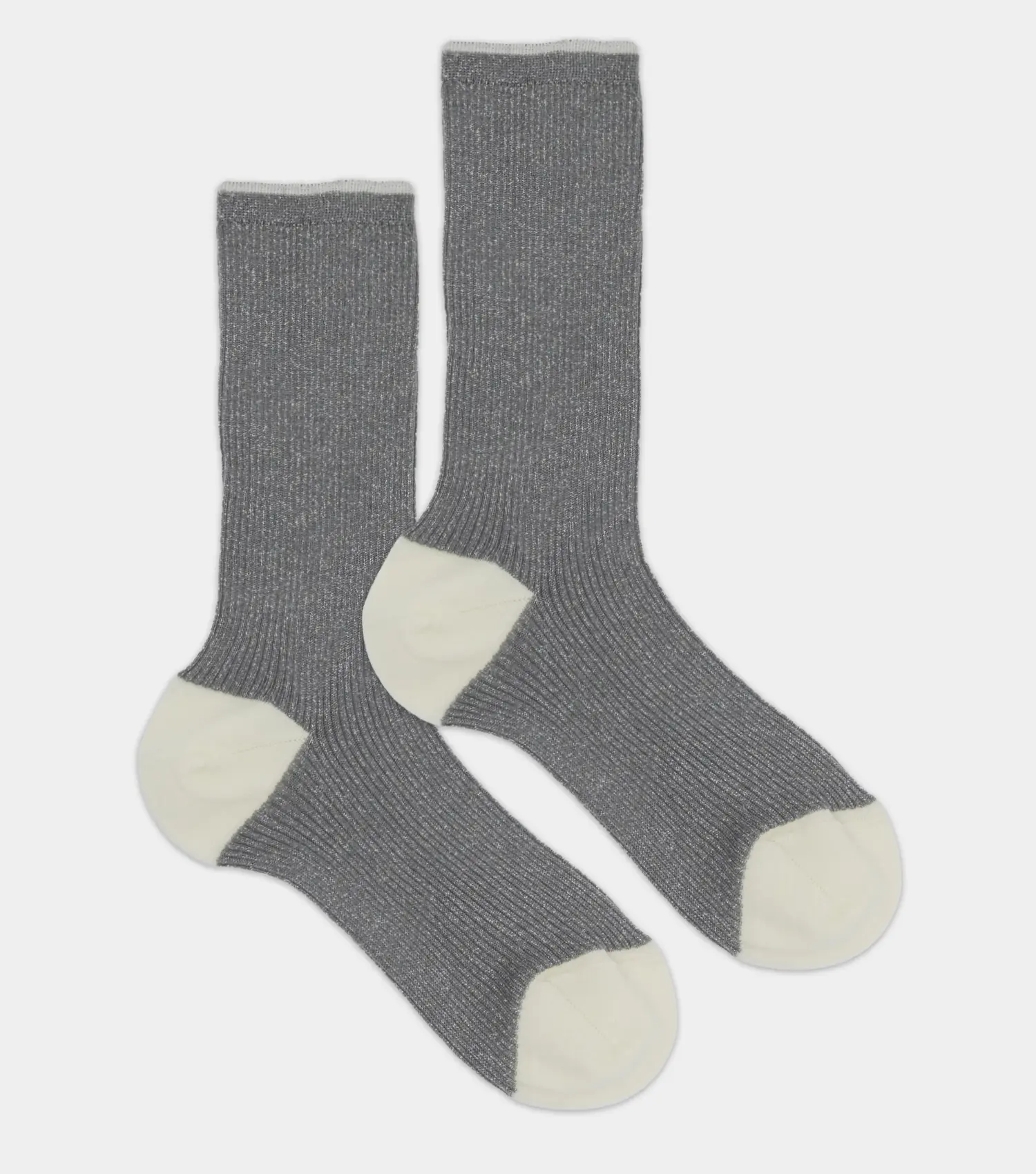 Calza da donna in lana e lurex Made in Italy, brillante, elegante e morbida, perfetta per qualsiasi occasione