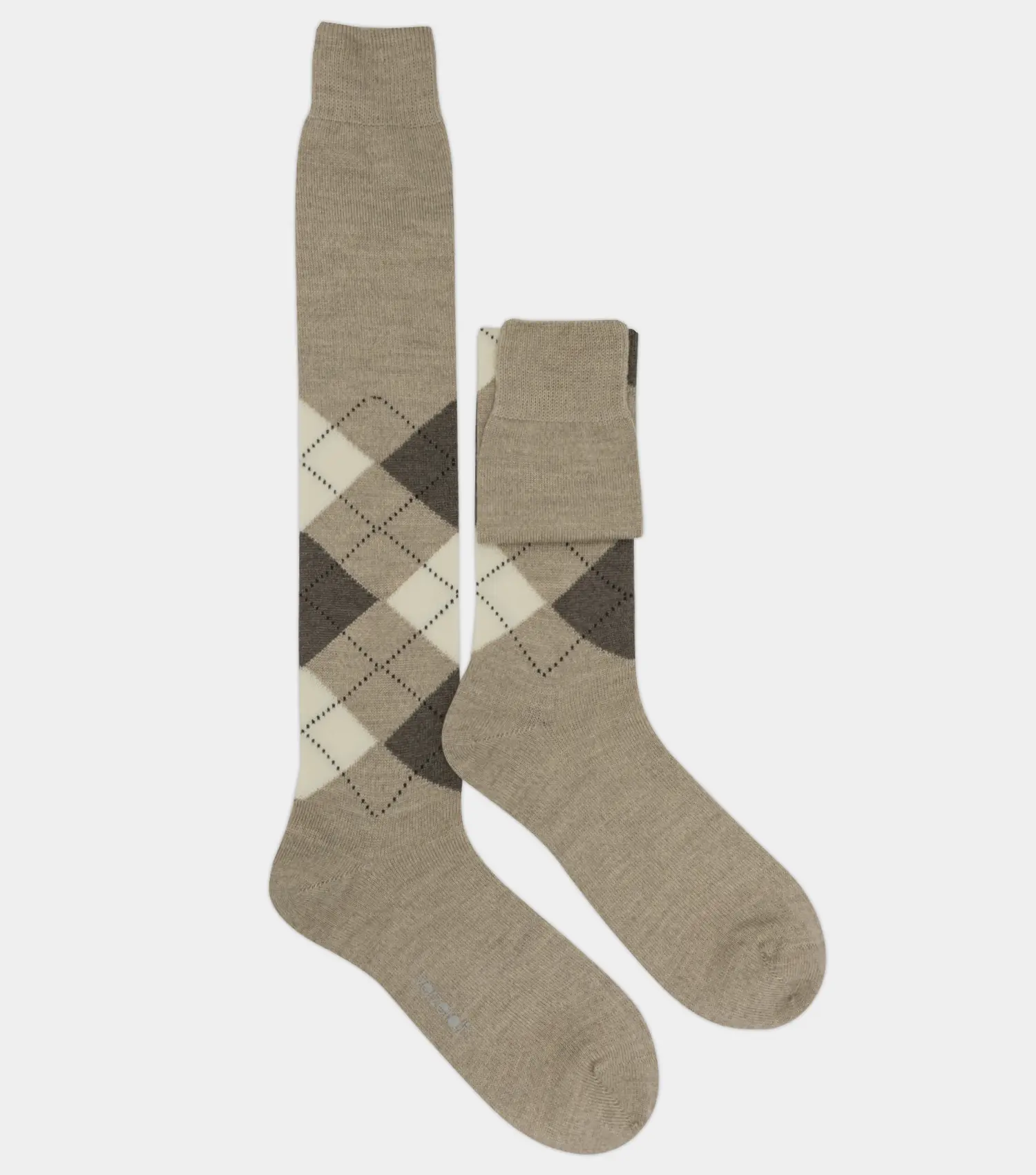 Calze uomo in lana a rombi eleganti e calde, perfette per il look formale e casual. Design geometrico con motivi a rombi,