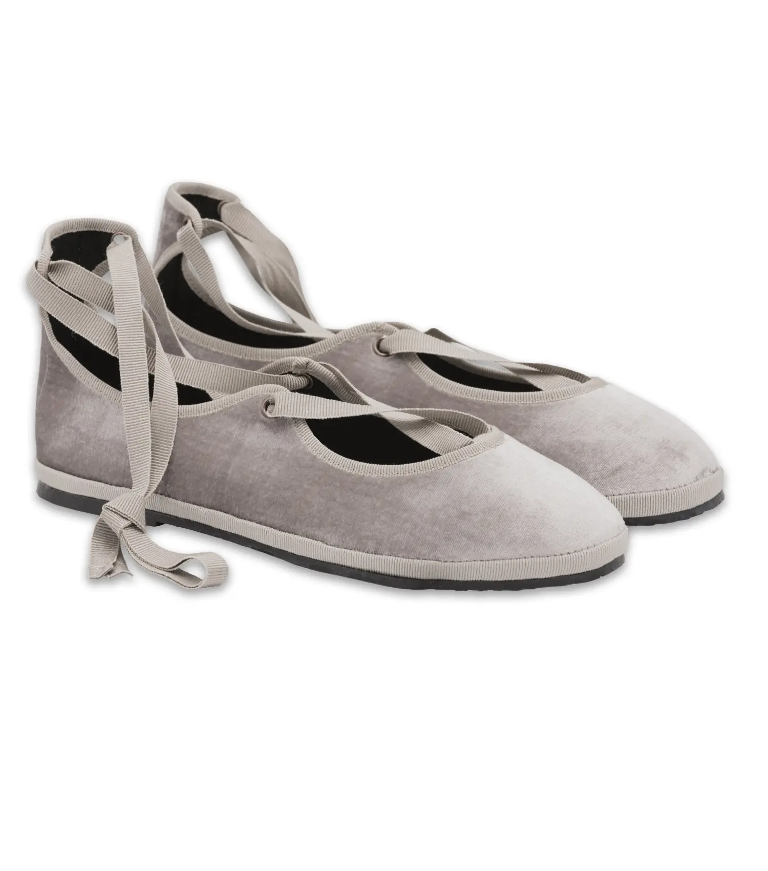 DEGAS – Friulana in velluto di seta con lacci alla caviglia