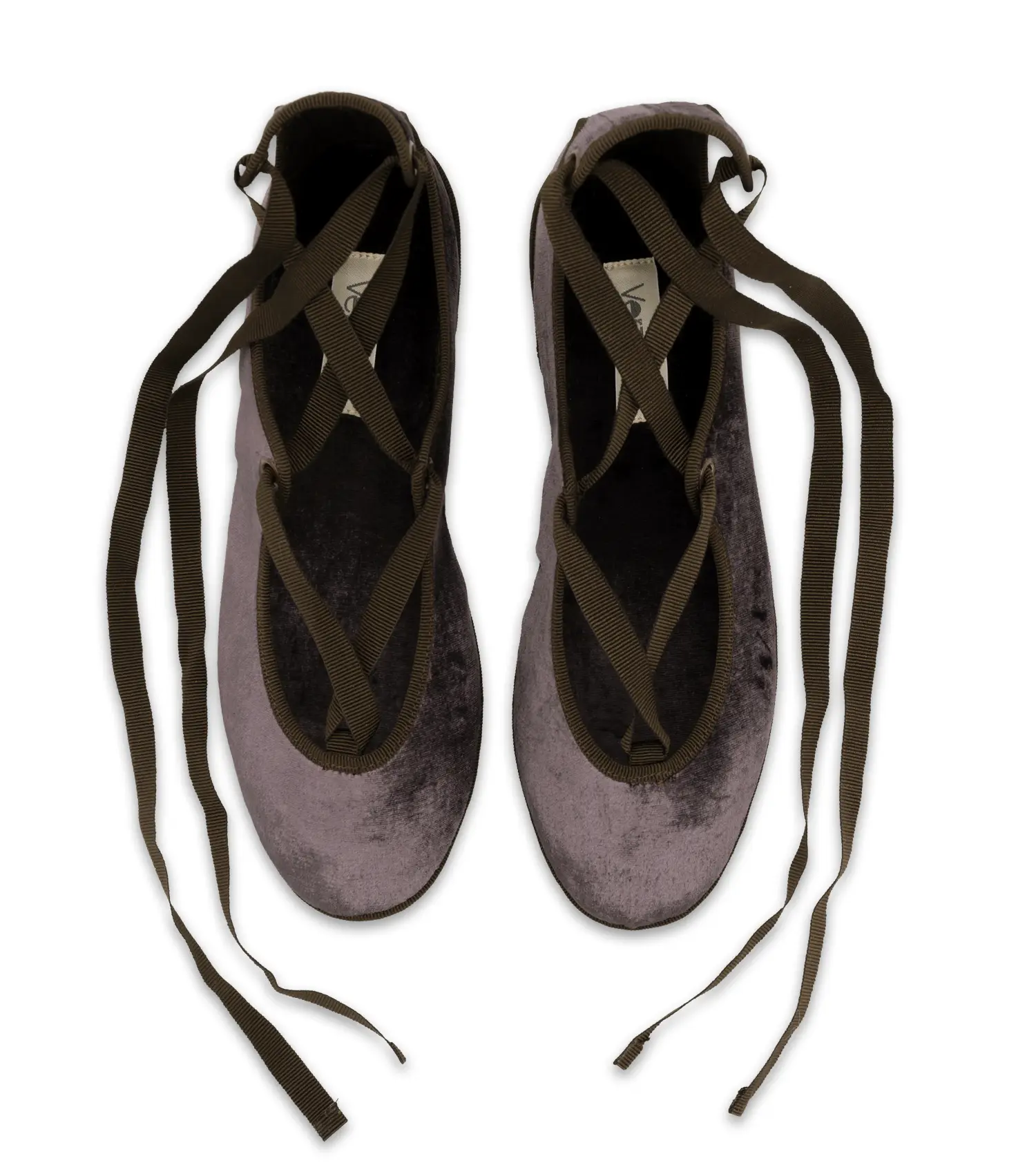  DEGAS – Friulana in velluto di seta con lacci alla caviglia