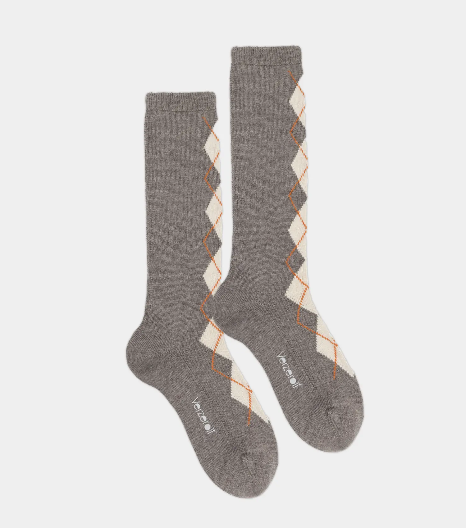 LEILA 3/4 - Calza donna in 90% lana fantasia rombi | Verzeroli