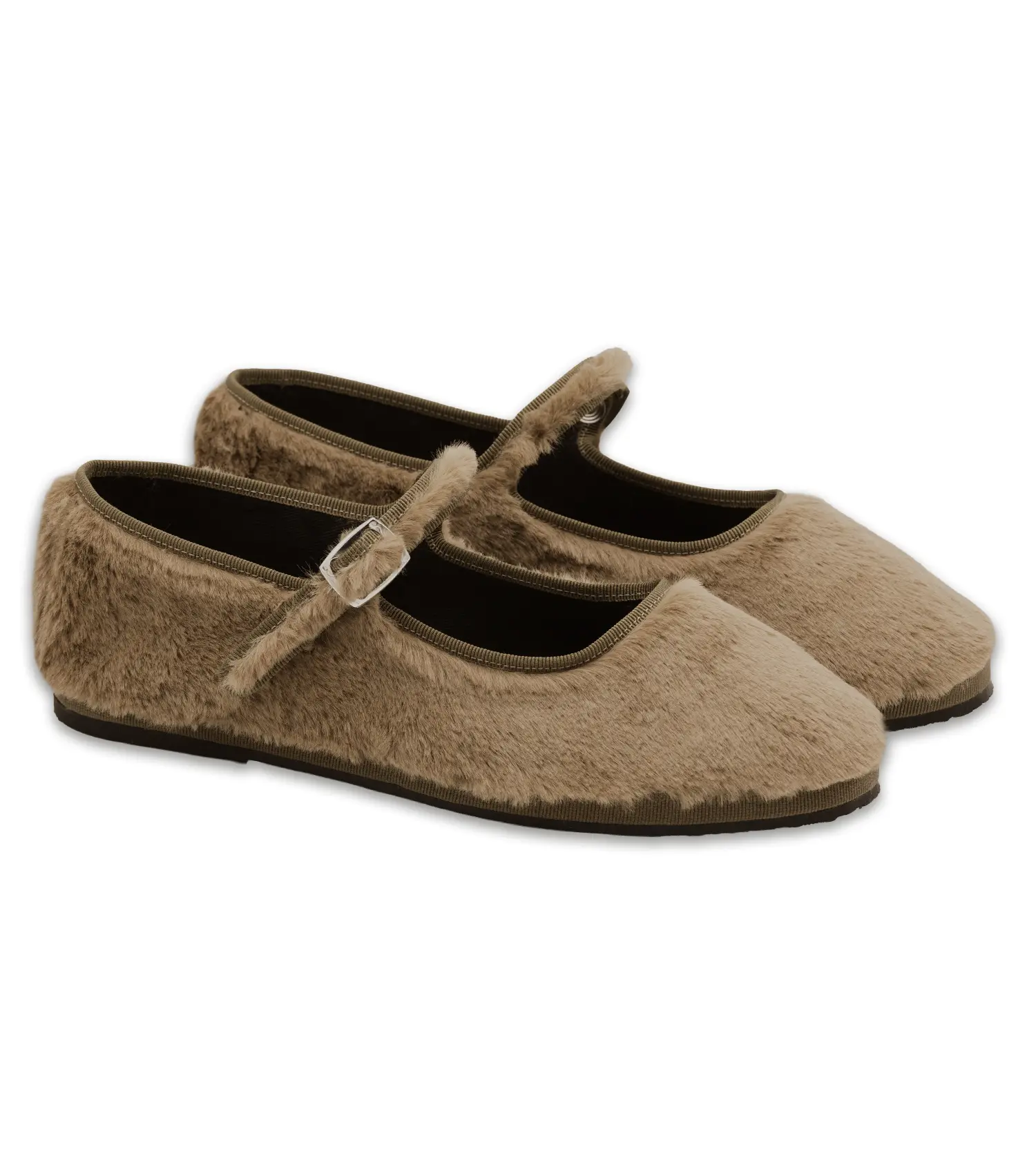 NINA BEBÈ - Friulane Mary Jane in eco pelliccia liscia