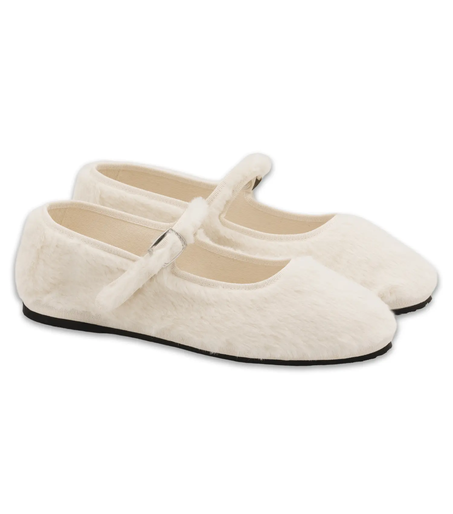 NINA BEBÈ - Friulane Mary Jane in eco pelliccia liscia