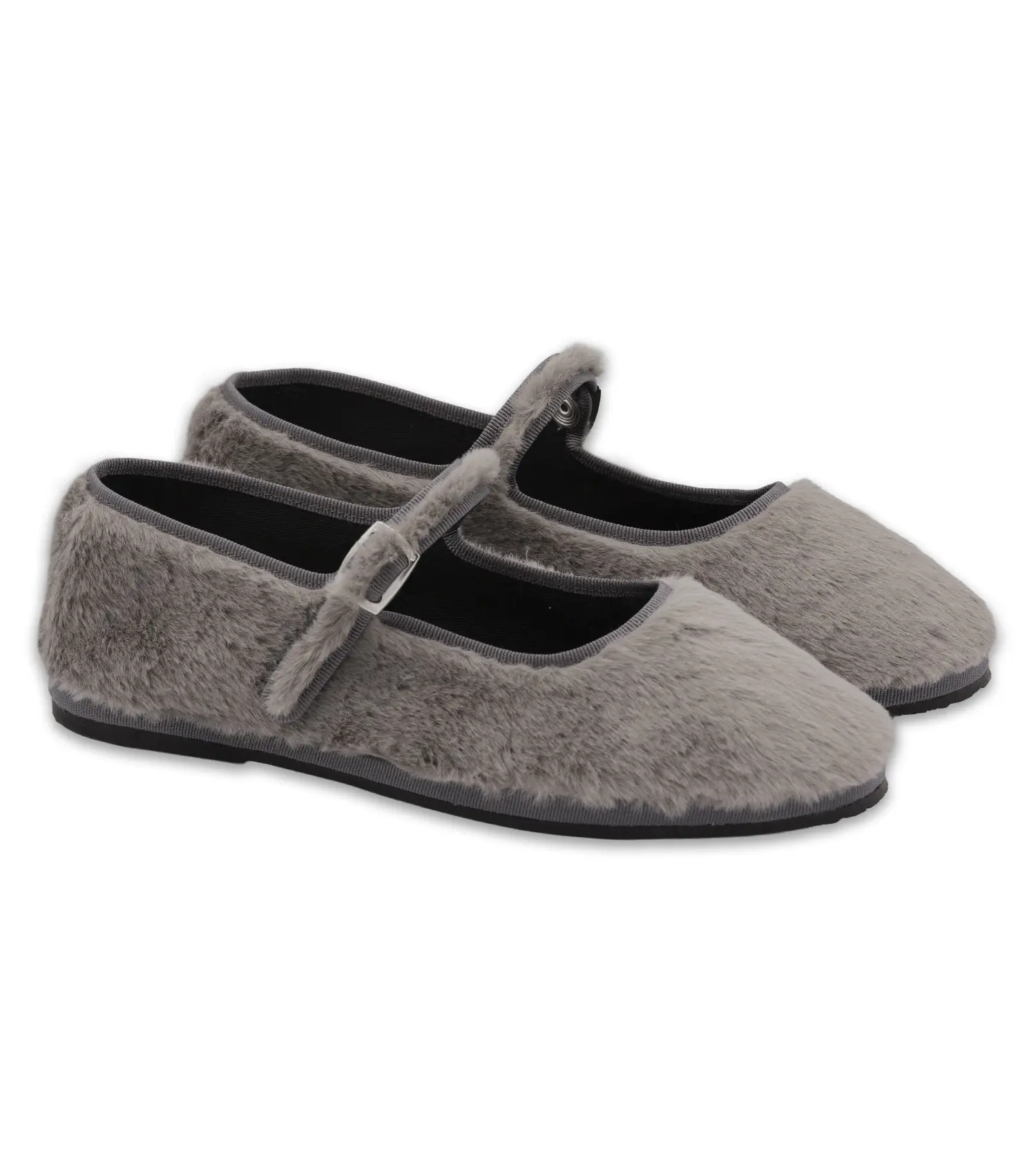 NINA BEBÈ - Friulane Mary Jane in eco pelliccia liscia